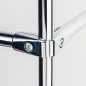 Preview: 4 Wegeverbinder Verbinder Eckverbinder für Chrom Rohr rund Umkleidekabine Ankleidekabine für Art Nr UFrei3