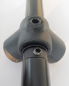 Preview: Innenverbinder mit 3 Wegeverbinder Eckverbinder mit 27 mm Rundrohr in schwarz für Art Nr W03BK Eck