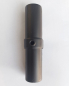 Preview: Innenverbinder mit Madenschraube für schwarzes 27 mm Rohr rund Wandregalsystem Garderobensystem Kleiderkammer Kleiderstangen für Art Nr W03BK Eck