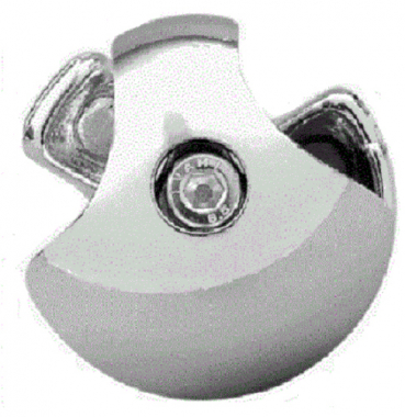 2 Wege Kugelverbinder Knotenverbinder Verbinder Knoten Design für Chrom Rohr rund Profi Kleiderständer Warenständer Garderobe Regal freistehend Art Nr St.04.100