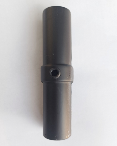 Innenverbinder mit Madenschraube für schwarzes 27 mm Rohr rund Wandregalsystem Garderobensystem Kleiderkammer Kleiderstangen für Art Nr W03BK Eck