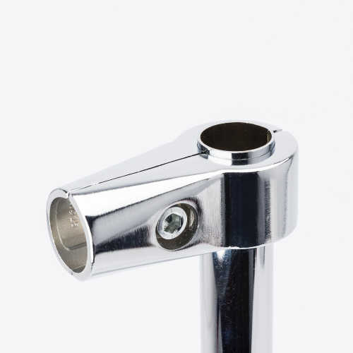 T-Verbinder Verbinderstück für Chrom Rohr rund Ankleidezimmer Wandregalsystem Garderobensystem Kleiderkammer für Art Nr AnZi.4+4.0